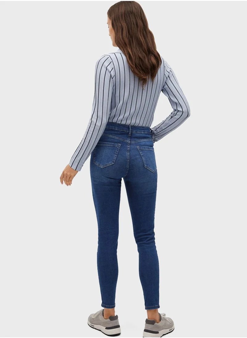 MANGO High Waist Skinny Jeans