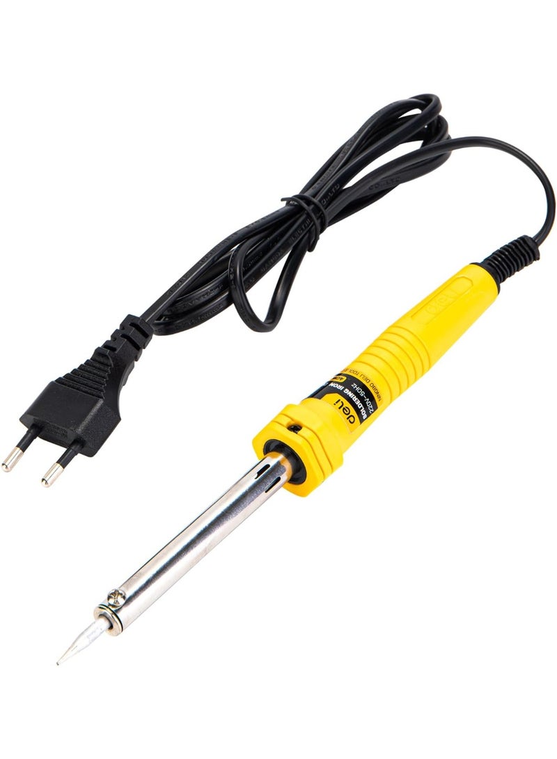 Deli 40W Soldering Iron - Nichrome Heating Element with Adjustable Temperature - Ergonomic Grip for Electronics & DIY - Image 1