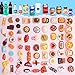 LUYI 80 Pieces Mini Food Drinks Bottle Toys Pretend Food for Dollhouse Kitchen Accessories Mini Play Resin Food Toys - Image 2