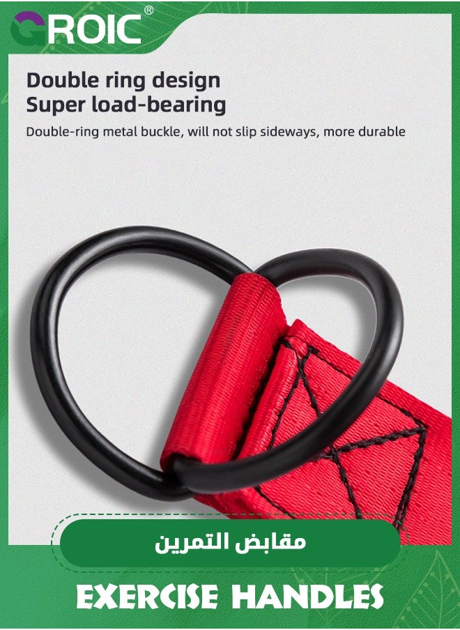 GROIC 2 قطع مقابض للتمارين، بدائل لملحقات آلة الكابلات لمعدات صالة الألعاب الرياضية المنزلية، بدائل لمعدات اللياقة البدنية للبيلاتس، اليوغا، مدرب القوة، مقبض التمرين  - Image 5