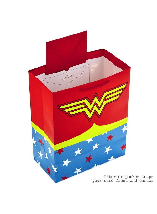 Hallmark حقيبة هدايا كبيرة بطول 13" من ووندر وومان مع ورق مناديل لعيد الميلاد، عيد الأم، يوم الممرضات، التخرج، عيد الحب، تقدير المعلمين أو أي مناسبة - Image 5