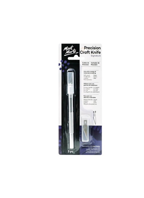 Mont Marte Precision Craft Knife 3pc