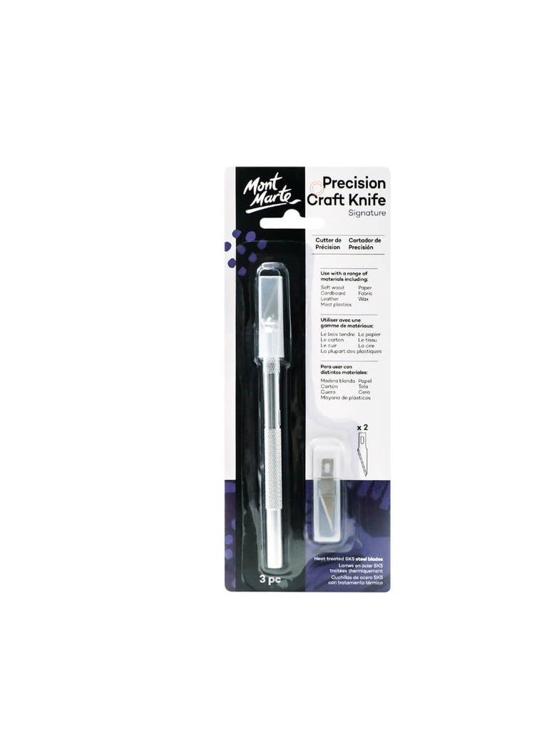 Mont Marte Precision Craft Knife 3pc