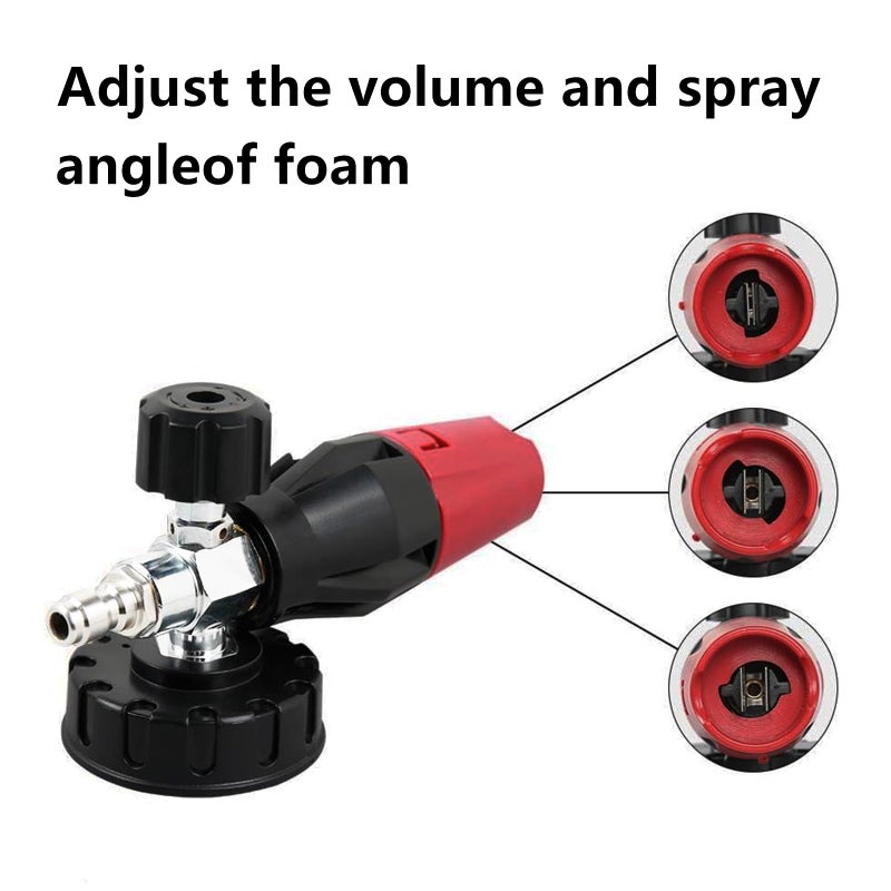 Sooprinse Foam Cannon Kit with Pressure Washer Short Gun, 1 L Snow Foam Lance with 1/4 Inch Quick Connector, Foam Blaster with Pressure Washer Gun,4000 PSI, Black - Image 2