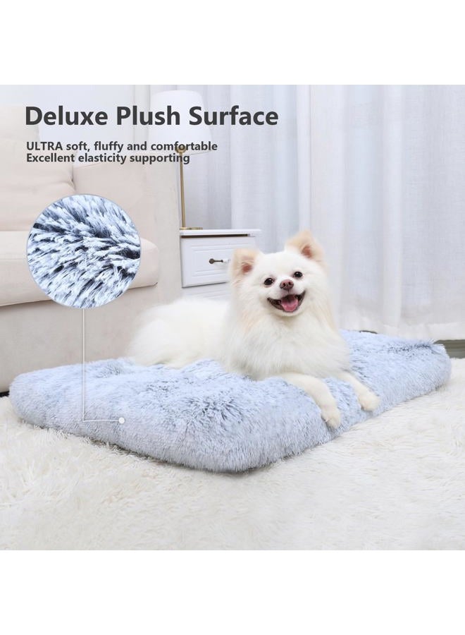 Vonabem Medium Dog Bed Washable, Dog Crate Beds for Medium Small Dogs and Cats, Plush Soft Fluffy Puppy Pet Beds, Anti-Slip Dog Cage Mats for Sleeping, Kennel Pad 30 Inch - Image 2