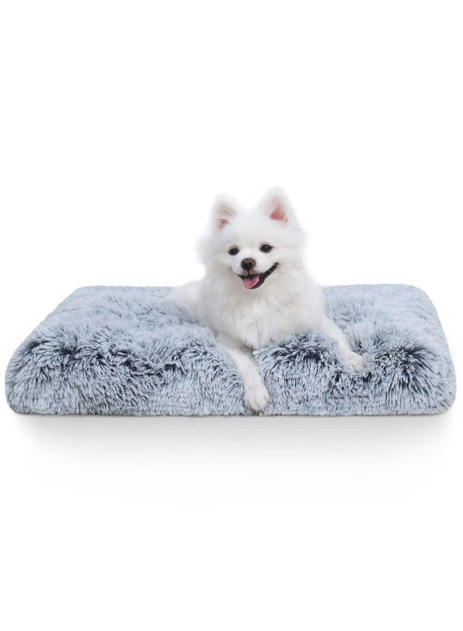 Vonabem Medium Dog Bed Washable, Dog Crate Beds for Medium Small Dogs and Cats, Plush Soft Fluffy Puppy Pet Beds, Anti-Slip Dog Cage Mats for Sleeping, Kennel Pad 30 Inch - Image 1