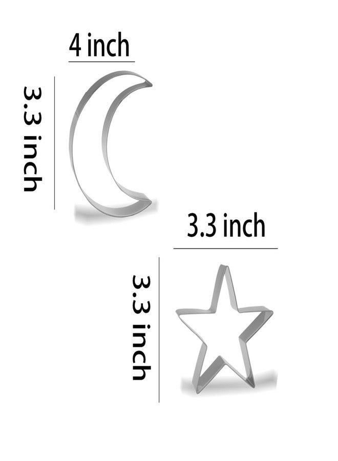Keewah Space Cookie Cutter Set - Rocket, Astronaut, UFO, Moon, Saturn, Star, Planet - 7 Piece - Stainless steel - Image 3