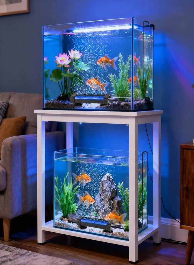 SZMiNiLED Fish Tank Bubbler Light for Aquarium: 2-in-1 Aquarium Grow Light with APP & Remote Control for Aquatic Pet Enthusiasts - RGB Changing Fish Lamp for 2-5 Gollon Freshwater Saltwater Tank Decor - Image 5