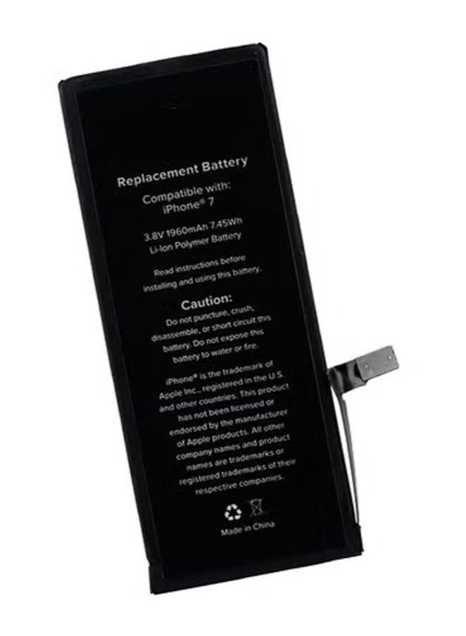 Raxoom High-Capacity Replacement Battery for iPhone 7 – 1960mAh Lithium-Ion Battery in Black – Long-Lasting Power, Zero Cycle, Built-In Safety Chip, Easy DIY Installation – Restore Original Battery Life – Compatible with iPhone 7 Only - Image 3