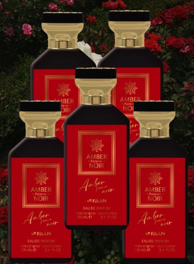 Faan 5 Pieces Amber Forever Noir Perfume 100ML - Image 1