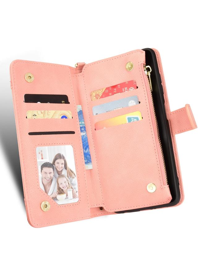 erorex Case For iPhone XS Max Litchi Texture Zipper Leather Phone Case - Image 4