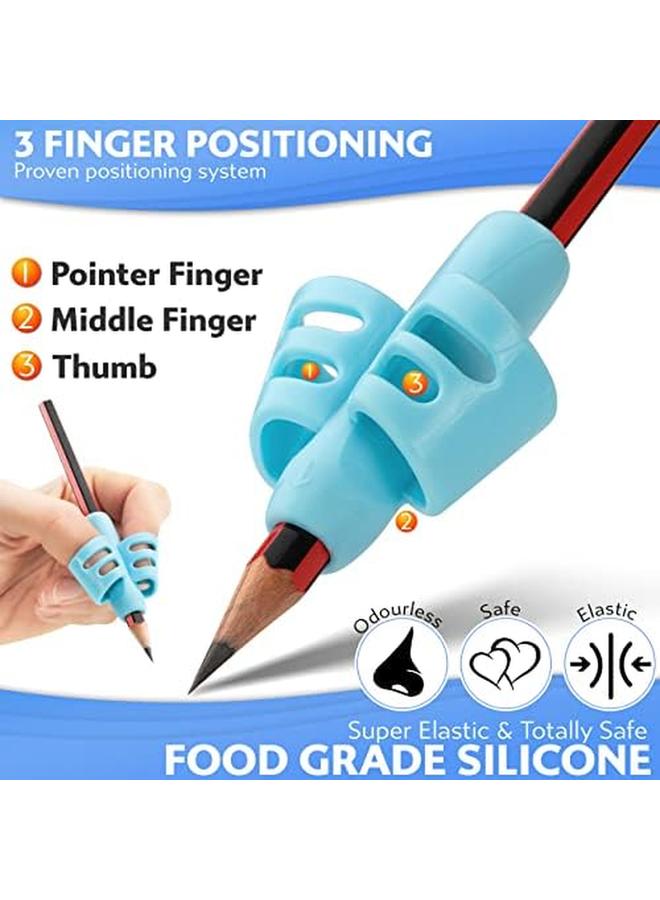 Pencil Grips For Kids Handwriting Perfect Pencil Holders For Kids Home Schooling And Preschool Writing Tools For Kids Assorted Pen Grips Gifts Pack Of 3