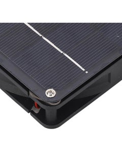 Thoraya Solar Panel Powered Fan Kit 20W Monocrystalline Solar Panel Exhaust Fan Kit for Outdoor Travel Greenhouse Black  - Image 2