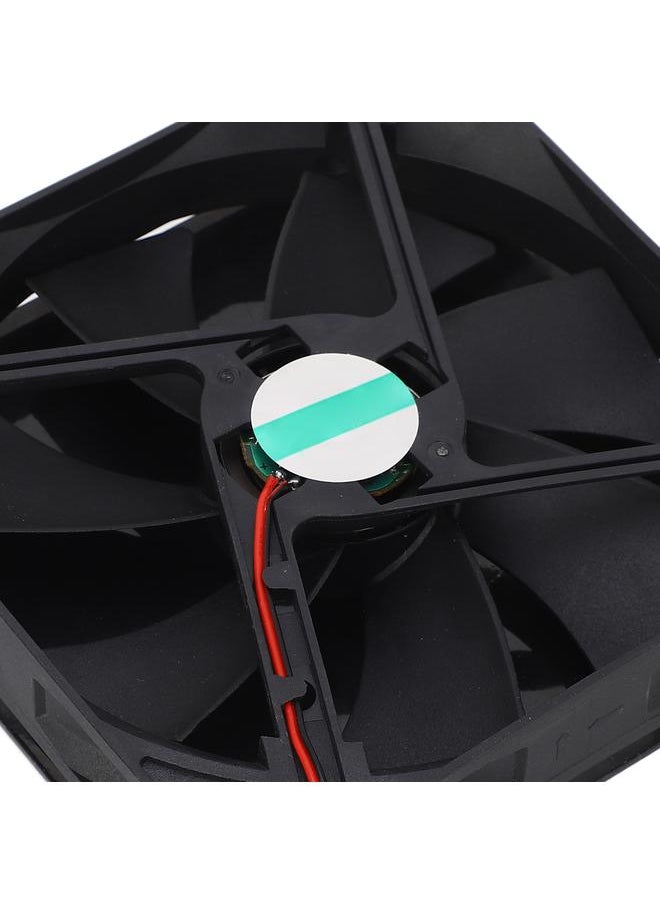 Thoraya Solar Panel Powered Fan Kit 20W Monocrystalline Solar Panel Exhaust Fan Kit for Outdoor Travel Greenhouse Black  - Image 3