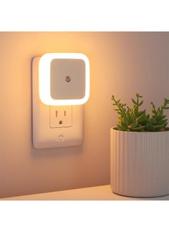 AIMARS Nightlight Plug in Night Light, Dusk to Dawn Night Lamp Led Night Light for Kids Bedroom, Bathroom, Hallway Warm  - Image 1