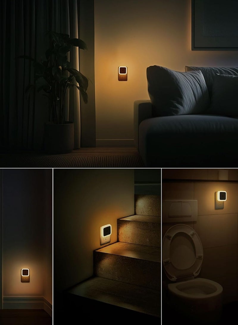 AIMARS ضوء ليلي موصل، مصباح ليلي من الغسق إلى الفجر، ضوء LED ليلي لغرفة الأطفال، الحمام، الممر دافئ - Image 5