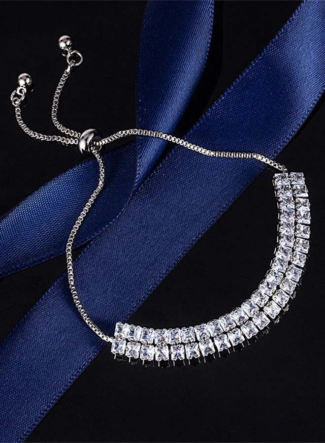 تايك تو Sparkling Silver Bracelet