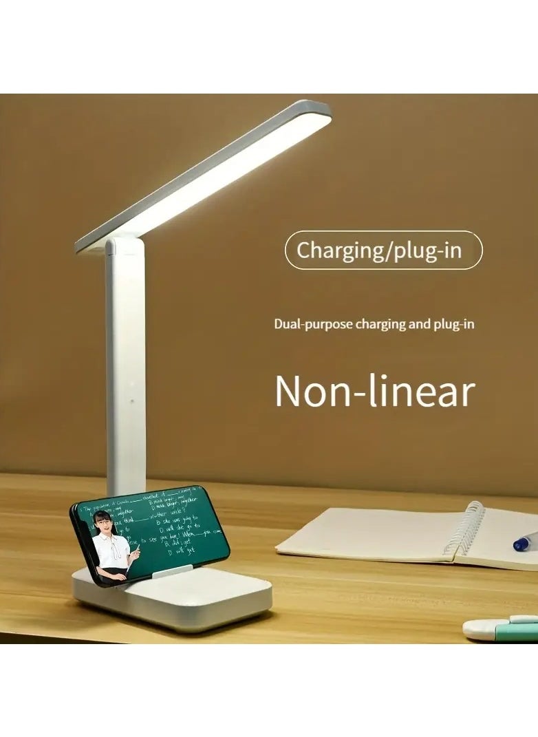 Generic Desk Lamp, Portable LED Table Lamp with USB Charging Port, Folding Eye-Caring Desk Lamp 3 Color Modes Stepless Dimming, Multifunction Table Touch Control Desk Lamps  - Image 3