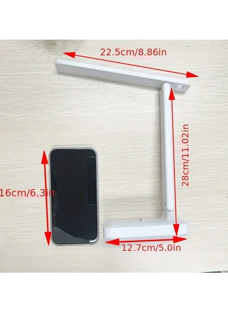 Generic Desk Lamp, Portable LED Table Lamp with USB Charging Port, Folding Eye-Caring Desk Lamp 3 Color Modes Stepless Dimming, Multifunction Table Touch Control Desk Lamps  - Image 5