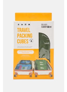 6 Pieces Travel Packing Cubes Organizer Set, Green