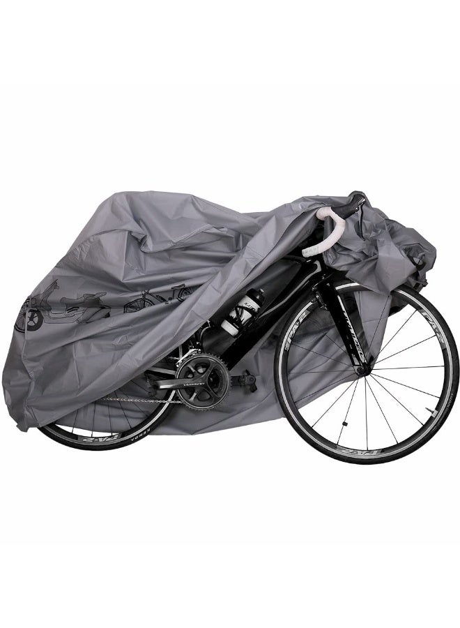 200*100*60cm Bicycle Dust Proof Cover Bike Universal Waterproof Rain UV Protector Cover For Electric Motorcycle Scooter Cycling (Gray) - Image 1
