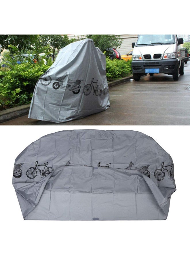 200*100*60cm Bicycle Dust Proof Cover Bike Universal Waterproof Rain UV Protector Cover For Electric Motorcycle Scooter Cycling (Gray) - Image 5