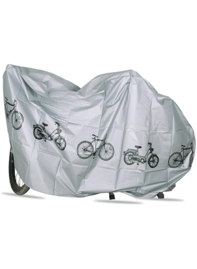 200*100*60cm Bicycle Dust Proof Cover Bike Universal Waterproof Rain UV Protector Cover For Electric Motorcycle Scooter Cycling (Gray) - Image 3