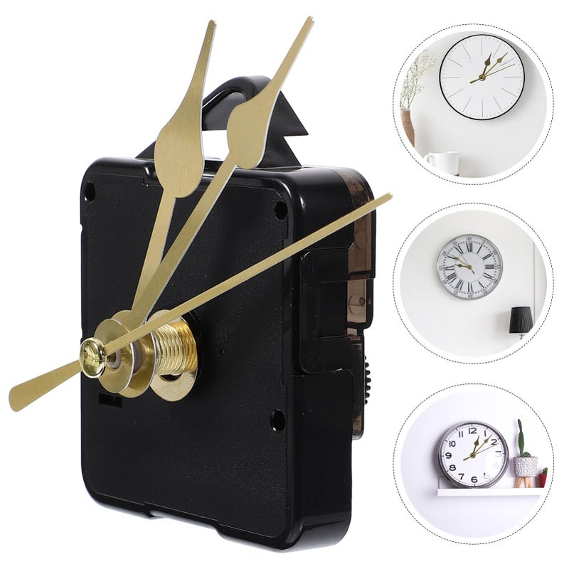 Clock Mechanism Kit with Replaceable Hands Mute Compact Easy Installation for Wall Clocks Craft and Home Decor - Image 3