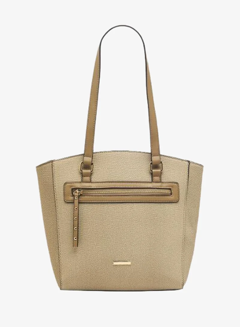 Sasha Sasha Textured Tote Bag with Zip Closure