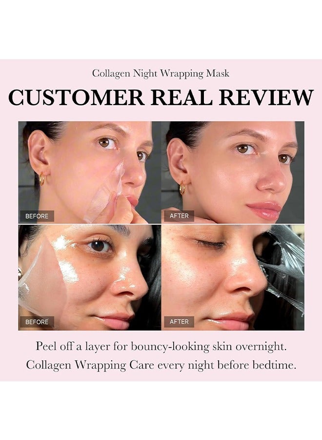 إيلهو قناع الكولاجين الليلي - العناية بالمرونة والترطيب ، يقلل من الترهل والبهتان - كولاجين متحلل للبشرة المتوهجة - العناية بالبشرة الكورية ، 75 مل - Image 3