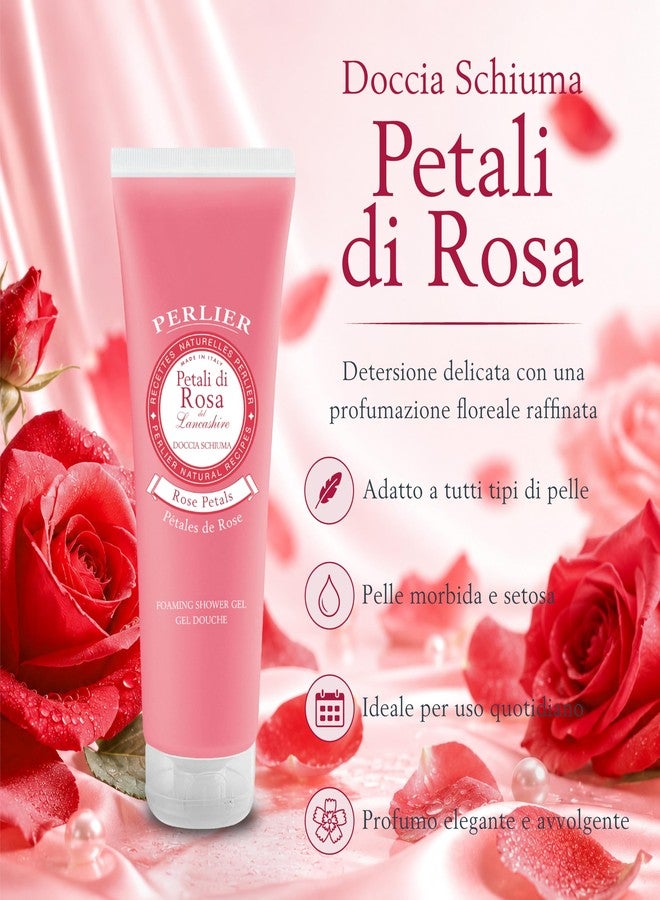 Perlier Doccia Schiuma Petali di Rosa (250 ml Shower Gel 8.4 fl. oz. Made in Italy [Italian Import] - Image 3