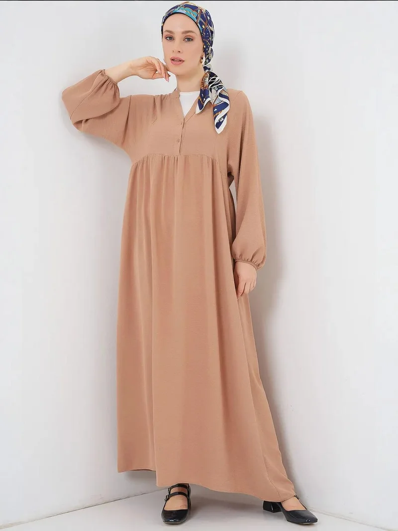 BIG DART BDART V-Neck Buttoned Maxi Dress