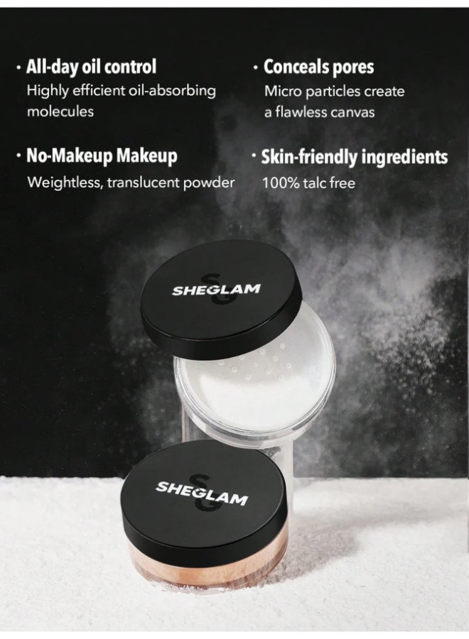 SHEGLAM Baked Glow Setting Powder Light Pink - Image 4