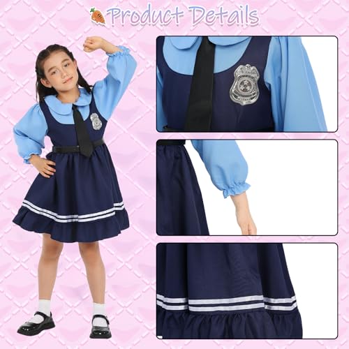 POEWAUVE Halloween Costume for Girls Halloween Cosplay Dress Headband M - Image 5