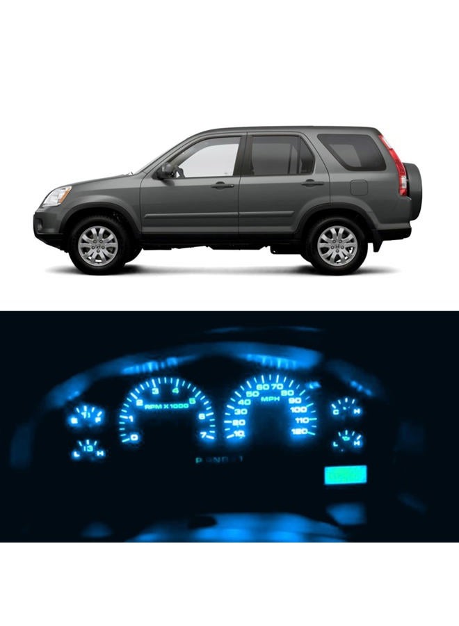 WLJH High Bright Ice Blue Instrument Panel Cluster Speedometer Gauge Tachometer 12V Full LED Light Package Kits for CRV CR-V 2002-2006,Pack of 12 - Image 1