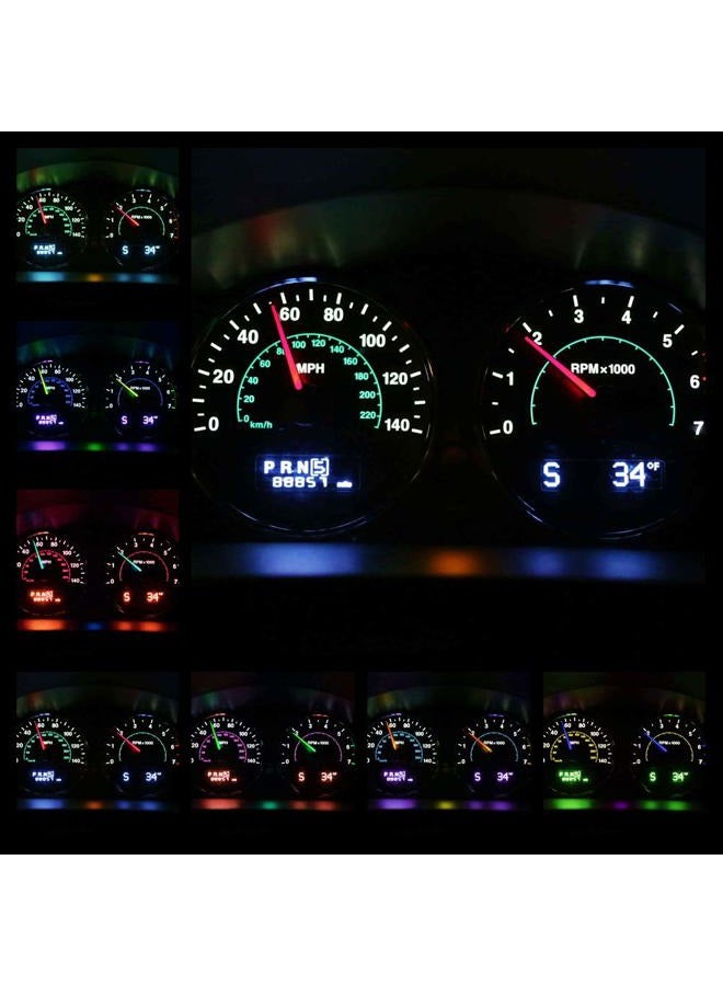 WLJH High Bright Ice Blue Instrument Panel Cluster Speedometer Gauge Tachometer 12V Full LED Light Package Kits for CRV CR-V 2002-2006,Pack of 12 - Image 2