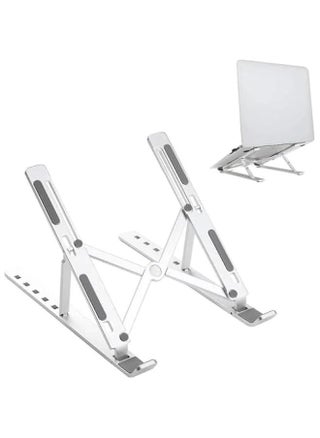 Premium Line Aluminum Folding Ergonomic Notebook Tablet Stand for 6 Angle Adjustable Portable Desktop with Height Dimmable Lightweight Universal Stand - With Storage Case - pzsku/ZF162EC44921BA491E56CZ/45/1750774407/0d64dd77-e1c5-44ba-80f8-a9828a635d3e