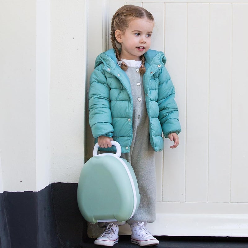 My Carry Potty مرحاض الحمل الخاص بي - مرحاض محمول للأطفال بلون أخضر باهت - Image 5