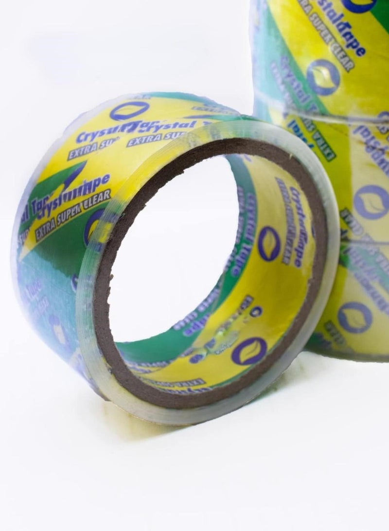 6 Rolls of Strong Tape (Sellotape) High Quality - 45m x 4.2cm, Super Strong Adhesive for Packaging and Shipping, Waterproof and High Adhesive. - Image 1