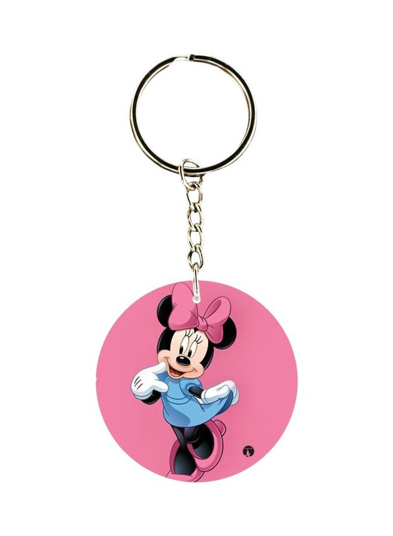 RKN Minnie Mouse Printed Single Sided Keychain