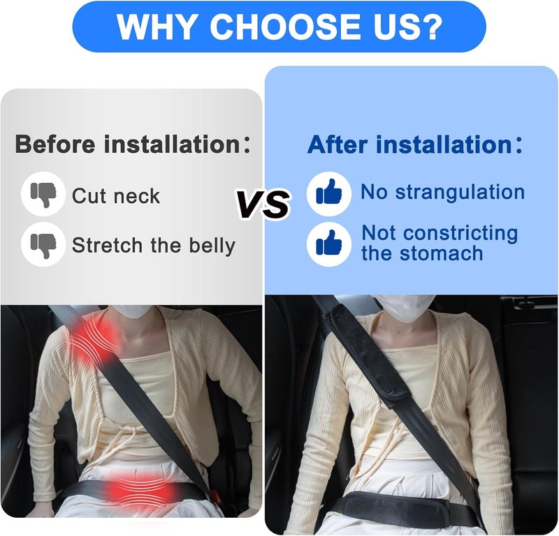 psler وسادة حزام الأمان PSLER حزام الكتف وسادات حزام الأمان للبالغين غطاء حزام الأمان للأطفال غطاء حزام مقعد السيارة للأطفال غطاء حزام الأمان لعربات الأطفال وكراسي الطعام - Image 5