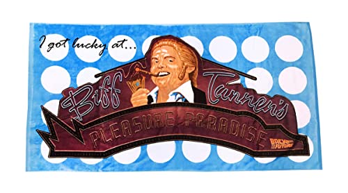 Factory Entertainment Back to the Future II Biffs Pleasure Palace Beach Towel 30x60 - Image 1