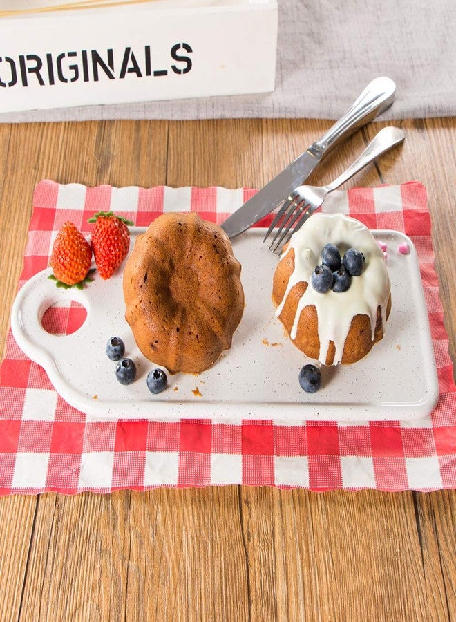 Webake Mini Cake Pan Nonstick Fluted Cake Pan 4 Inch Carbon Steel Baking Cup Mold for Buntcake, Bavarois, Brownie, Cupcake, Pudding Canele, Pack of 4 - Image 5