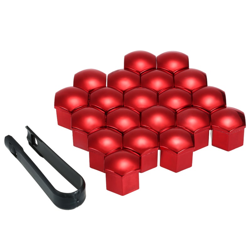 20pcs Universal 21mm Wheel Nut Covers Lug Nut Caps Screw Protector - Image 1