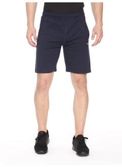 Pepe Jeans Pepe Jeans Athleisure Men Knit Cotton Stretch Shorts | Breathable Cotton Jersey, Gym and Casual Wear | with Drawstring and Zip Pocket in Navy Blue - S  - Image 1