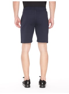 Pepe Jeans Pepe Jeans Athleisure Men Knit Cotton Stretch Shorts | Breathable Cotton Jersey, Gym and Casual Wear | with Drawstring and Zip Pocket in Navy Blue - S  - Image 3