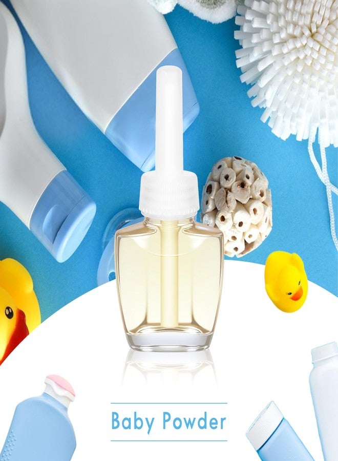 عبوات إعادة تعبئة معطر جو منزلي، برائحة بودرة الأطفال الصيفية للحمام والمكتب، 6 عبوات إعادة تعبئة، متوافقة مع معطرات الجو من إير ويك وجليد - Image 4