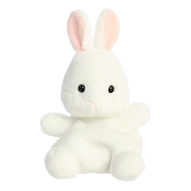 AuroraÂ® Adorable Palm Palsâ„¢ Cottontail Bunny Stuffed Animal - Fun Collectible Plush for Kids and Adult Collectors - Perfect for Decorating Rooms and Birthday Gifts - White 4.5 Inches - Image 1