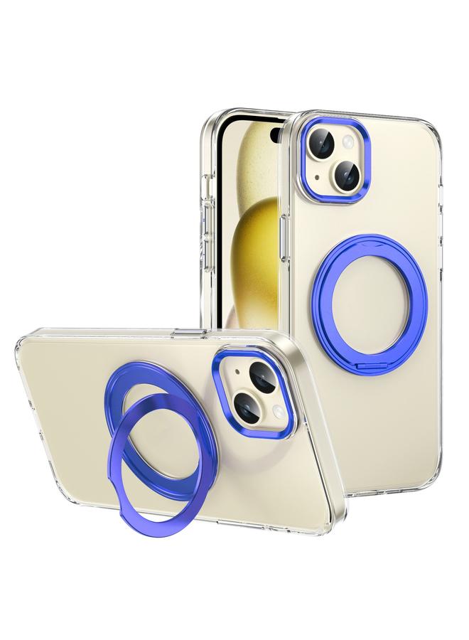 S-TOP Case For iPhone 14 Ice-Cold Rotating Ring Holder PC MagSafe Phone Case - Image 1