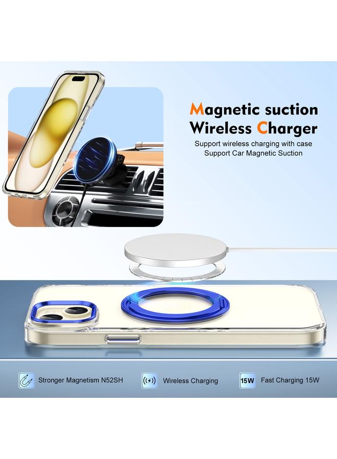 S-TOP Case For iPhone 14 Ice-Cold Rotating Ring Holder PC MagSafe Phone Case - Image 5